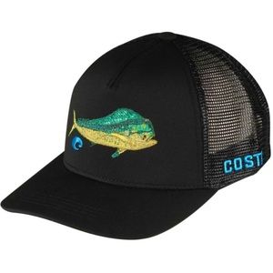 Costa Dorado Stitched Trucker Hat - Black